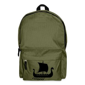 wikinger schiff - Rucksack - Olivgrün - Vorne