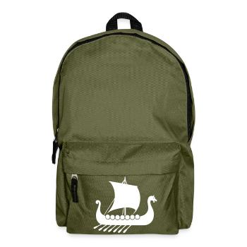 wikinger schiff - Rucksack - Olivgrün - Vorne