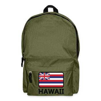 Nationalflagge von Hawaii - Rucksack - Olivgrün - Vorne