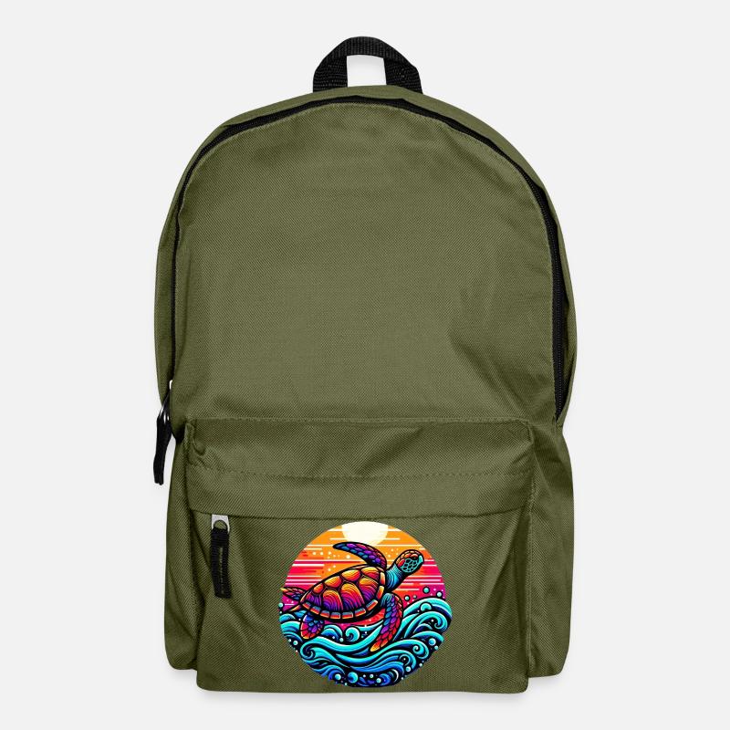 Schildkröte - Rucksack - Olivgrün