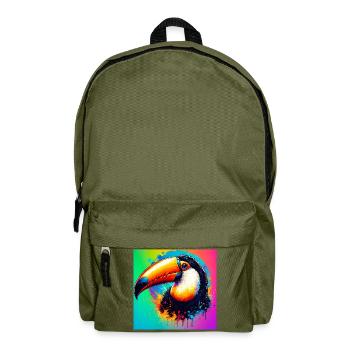 toucan - Backpack - olive green - Front