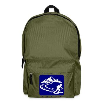 Ski Mountains - Backpack - olive green - Front
