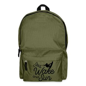 Sea Wake und Sonne - Rucksack - Olivgrün - Vorne