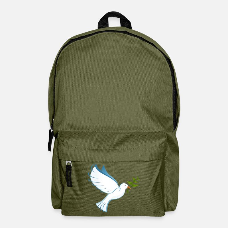 Dove of Peace - Backpack - olive green