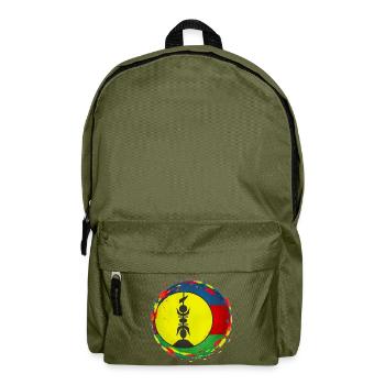 Neukaledonien, Kanak, Noumea - Rucksack - Olivgrün - Vorne