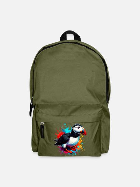 Papageitaucher - Rucksack - Olivgrün