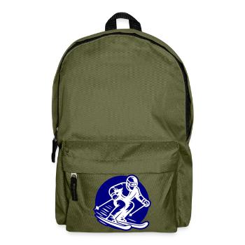Ski Sport Logo - Rucksack - Olivgrün - Vorne