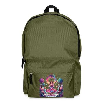 Color dance of the princess in the enchanted forest dancer - Backpack - olive green - Front