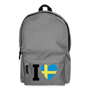 schweden_ilove_50 - Rucksack - Mittelgrau - Vorne