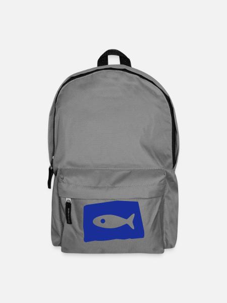 fisch2 - Rucksack - Mittelgrau
