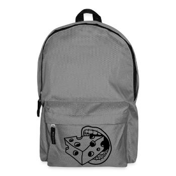 mouth bite eat mouth kaese loecher gauda co - Backpack - elephant grey - Front