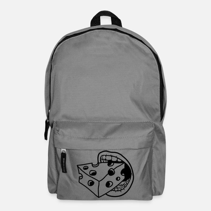 mouth bite eat mouth kaese loecher gauda co - Backpack - elephant grey