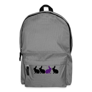 Bunny Rabbit be different! Unique contrast 2c - Backpack - elephant grey - Front
