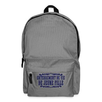 Enterrement de vie de jeune fille - Rucksack - Mittelgrau - Vorne