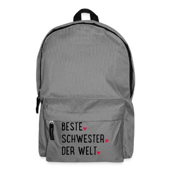 Schwester - Rucksack - Mittelgrau - Vorne