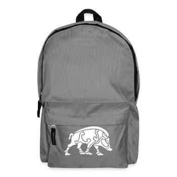Wildschwein - Rucksack - Mittelgrau - Vorne
