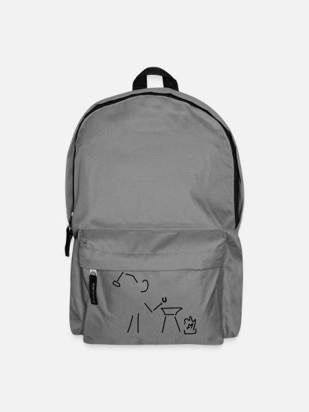 schmied mit hufeisen - Rucksack - Mittelgrau