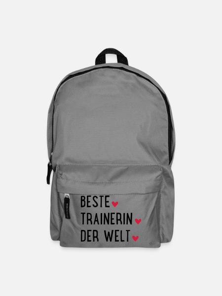 Beste Trainerin der Welt - Rucksack - Mittelgrau