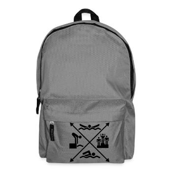 schwimmen - Rucksack - Mittelgrau - Vorne