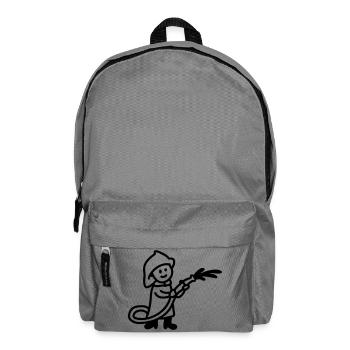 Feuerwehrmann - line - Rucksack - Mittelgrau - Vorne