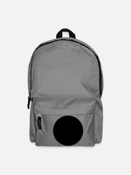 Mathematik Symbol - Schwarzer Kreis - Loch - Rucksack - Mittelgrau