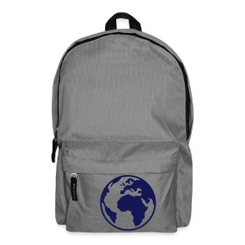 Terre - Monde - Globe - 1C - Sac à dos - gris éléphant - Devant