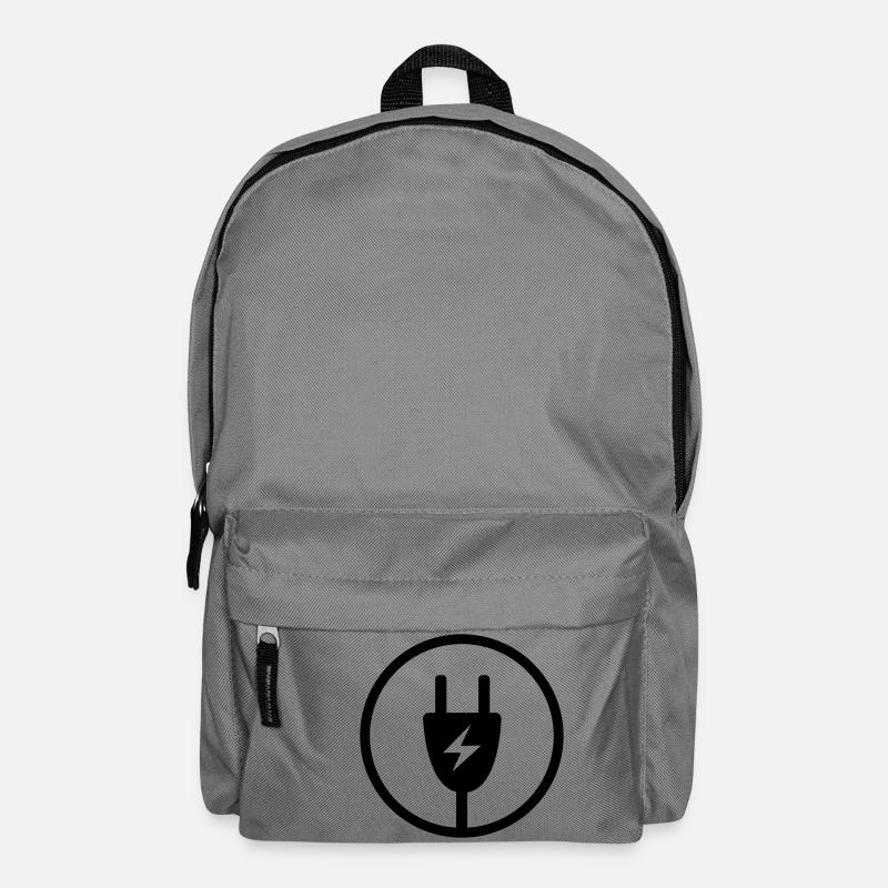 Stromstecker - Rucksack - Mittelgrau