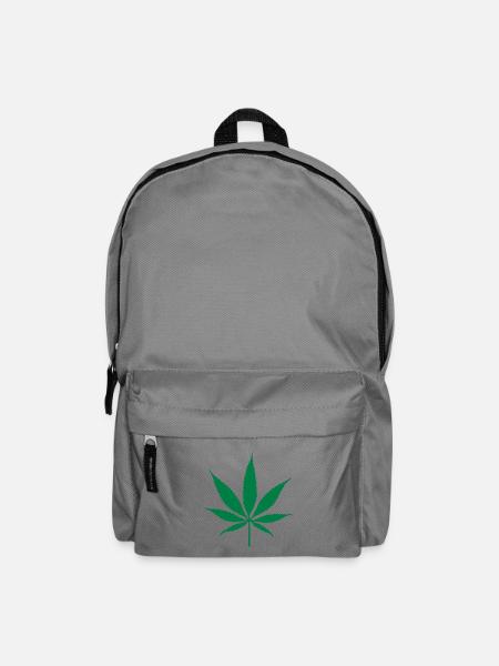 weed leaf - Rucksack - Mittelgrau