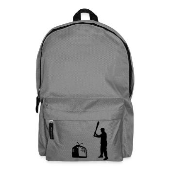 Destroy Your TV - Baseball bat vs. Television - Backpack - elephant grey - Front