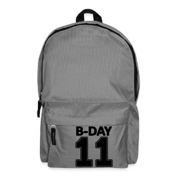numéro 11 anniversaire 11 Numéro de maillot onze collège - Sac à dos - gris éléphant - Devant