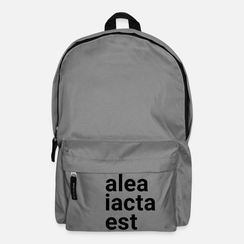 alea iacta est - Rucksack - Mittelgrau