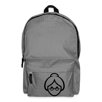 Face of a grandmother - Backpack - elephant grey - Front