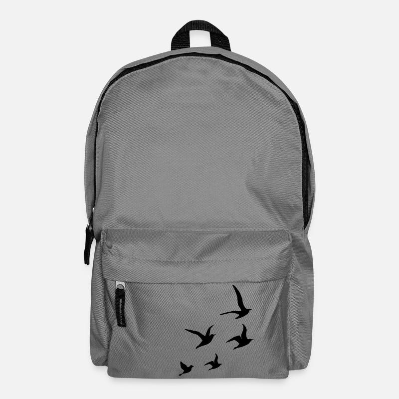 Flying Swallows - Backpack - elephant grey