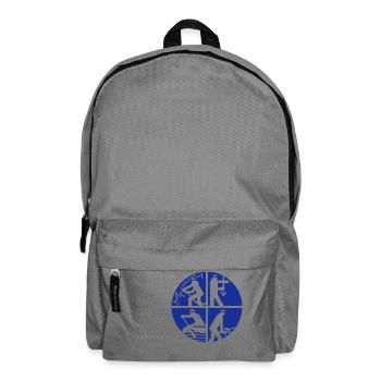 Logo Feuerwehr 1farbig - Rucksack - Mittelgrau - Vorne