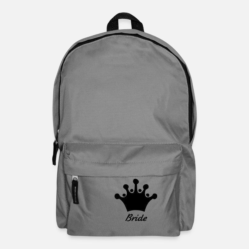 Braut (Hochzeit, Junggesellinnenabschied, - Rucksack - Mittelgrau