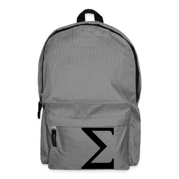 Sigma greek alphabet - Rucksack - Mittelgrau - Vorne