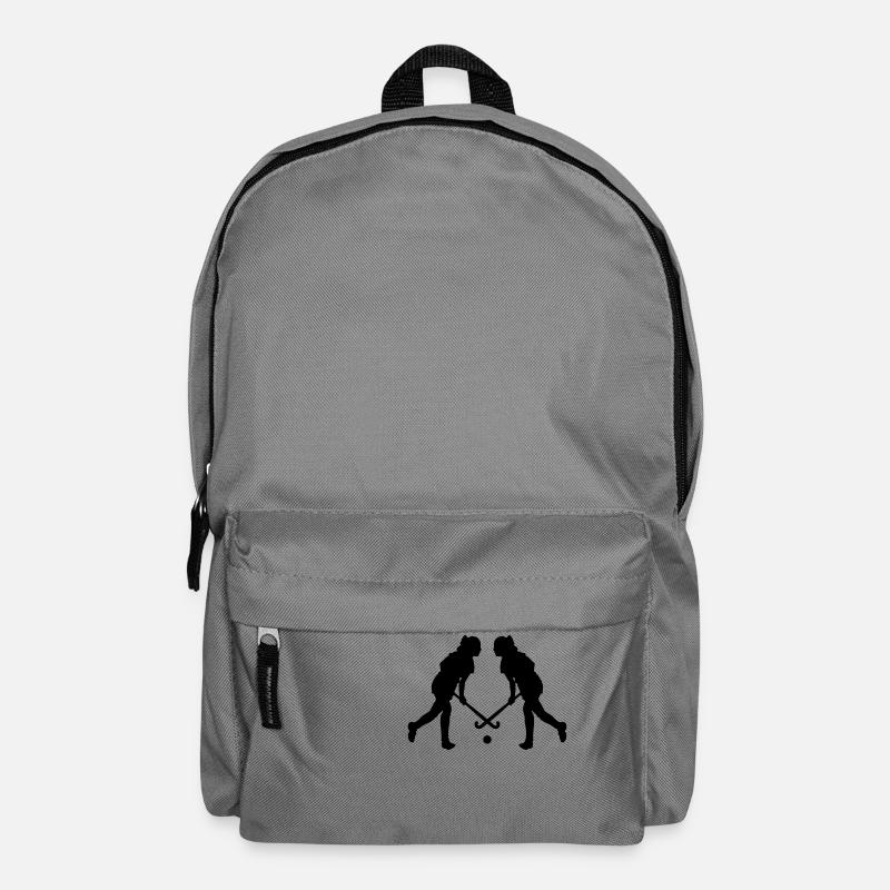 feldhockey spielerin - Rucksack - Mittelgrau