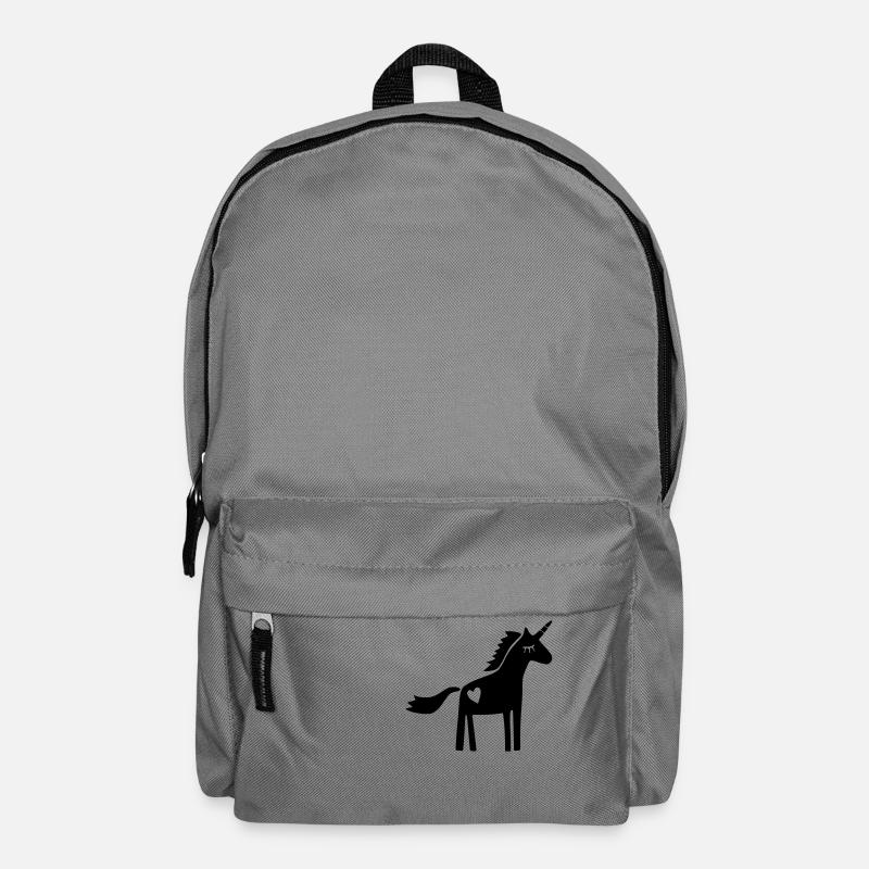 Einhorn Scherenschnitt - Rucksack - Mittelgrau