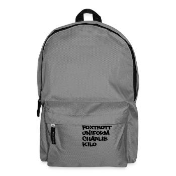 fuck Geschenk - Rucksack - Mittelgrau - Vorne