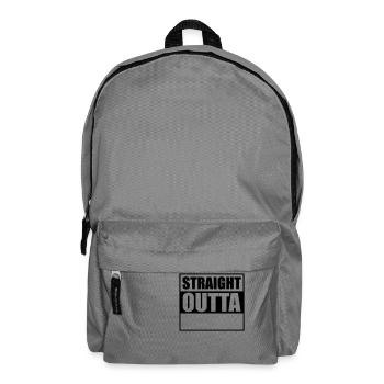 Straight outta - Rucksack - Mittelgrau - Vorne