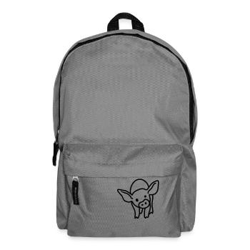 Piglets - line - Backpack - elephant grey - Front