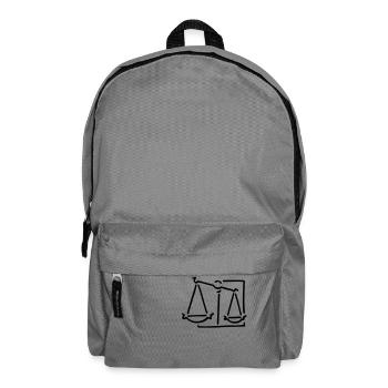 Sternzeichen waage - Rucksack - Mittelgrau - Vorne