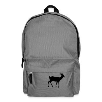 Reh silhouette - Rucksack - Mittelgrau - Vorne