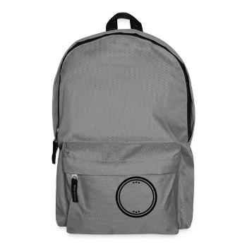 Leer Logo kreis - Rucksack - Mittelgrau - Vorne