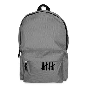 Strichliste 10 Striche - Rucksack - Mittelgrau - Vorne