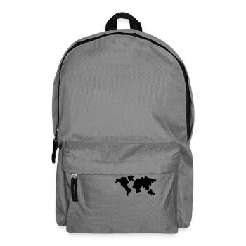 welt_karte__f1 - Rucksack - Mittelgrau - Vorne