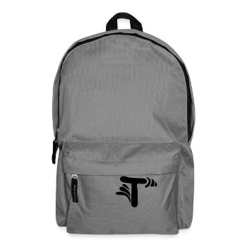 Letter T & Pattern - Backpack - elephant grey - Front