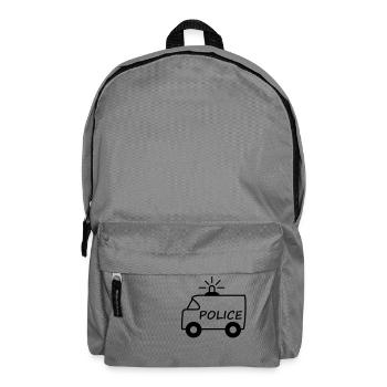 police_truck - Backpack - elephant grey - Front