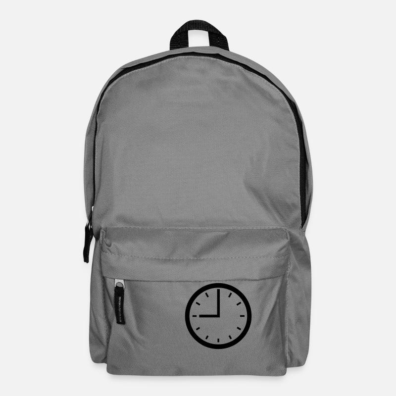 Uhr - Rucksack - Mittelgrau
