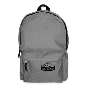 Swiss Mountain Banner Logo - Rucksack - Mittelgrau - Vorne